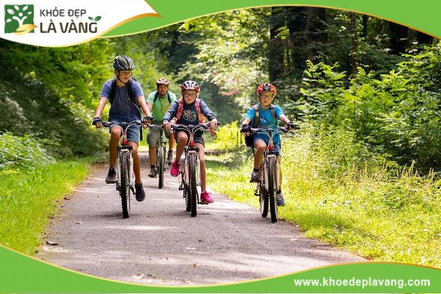 Đạp xe vào buổi sáng là bài tập tăng chiều cao tuổi dậy thì lý tưởng