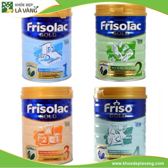 4 loại sữa Sữa Frisolac Gold tăng chiều cao cho bé từ 06 tháng đến 4 tuổi