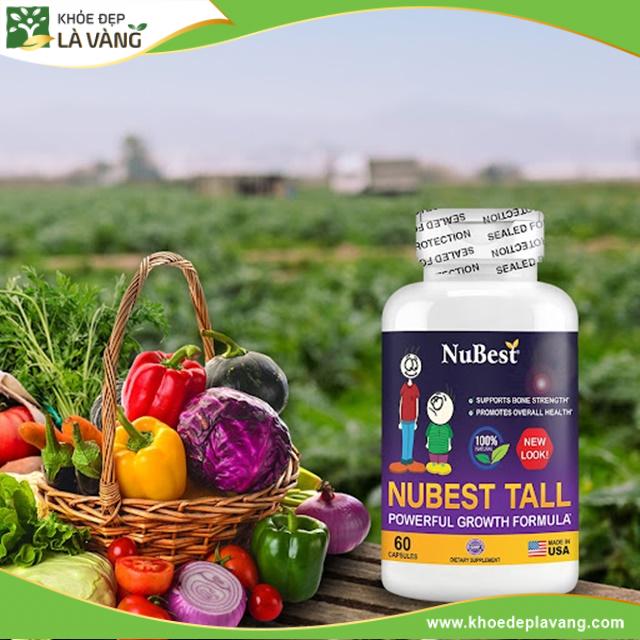 TPBVSK NuBest Tall của Mỹ hỗ trợ bổ sung chất quan trọng giúp tăng chiều cao