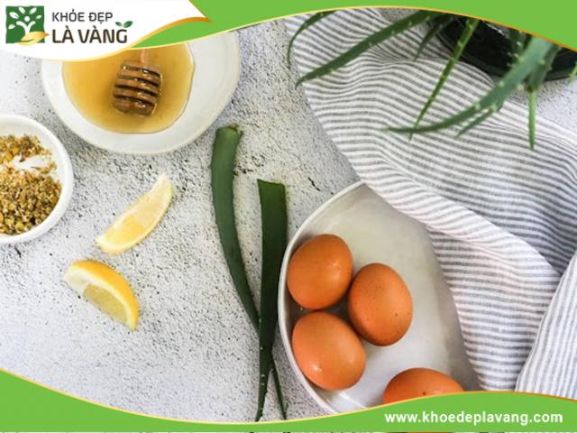 Mặt nạ nha đam và trứng giúp làm trắng và cải thiện sức khỏe làn da