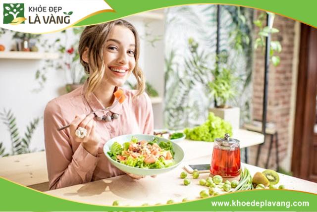 Ăn nhiều rau xanh, trái cây để có làn da khỏe đẹp