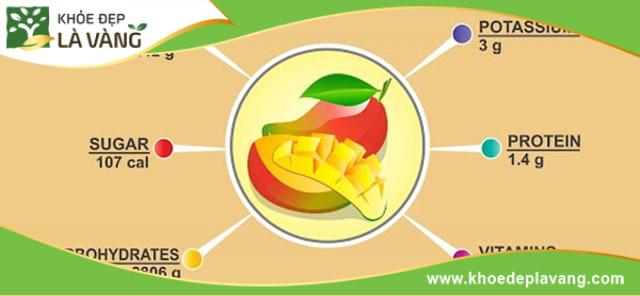 Các chất dinh dưỡng có trong xoài