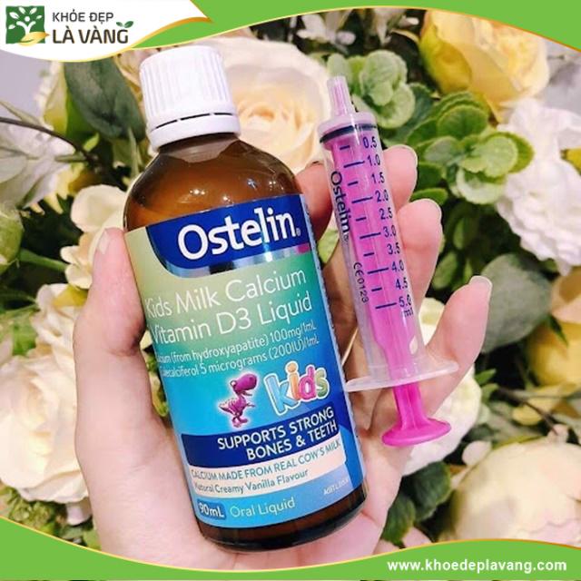 Siro tăng chiều cao Ostelin Kids Milk Calcium Vitamin D3 Liquid