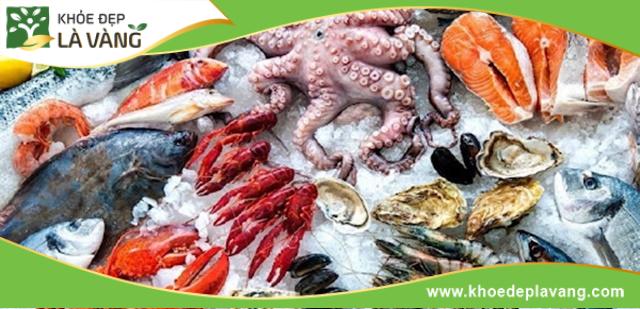 Hải sản là nguồn bổ sung Canxi và nhiều khoáng chất quan trọng giúp xương tăng trưởng tốt