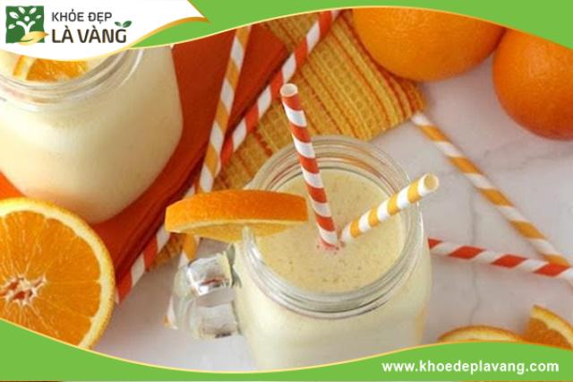 Nước cam sữa chua vừa ngon miệng vừa giàu dinh dưỡng