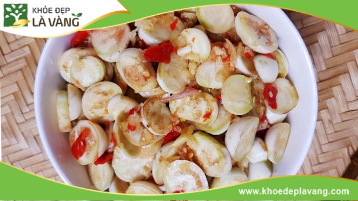 Ăn cà pháo hỗ trợ quá trình tiêu hóa đạt hiệu quả cao